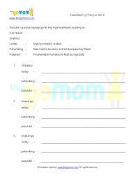 pang uri kaantasan ng pang uri worksheet set c pdf
