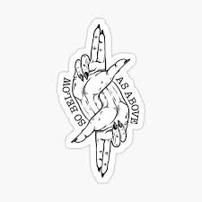 Illuminatisymbols.info seeks to make illuminati symbols and signs available in a single convenient location for use by researchers, enthusiasts, or anyone with an inquisitive mind and open eyes. As Above So Below Stickers Redbubble
