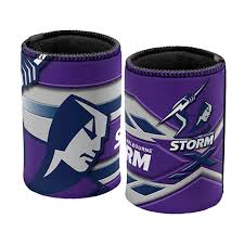 The melbourne storm are a rugby league football team based in melbourne, victoria, australia. Melbourne Storm Logo Stubby Holder Footy Focus