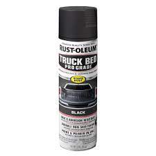 Rust Oleum Automotive 15 Oz Professional Grade Black Truck Bed Coating Spray Paint Primer In One 272741 The Home Depot