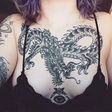 Tattoo Dragon Ink Chest Tattoos For Women Tattoos For Women Tattoos