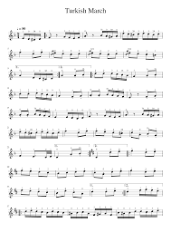 Turkish march sheet music wolfgang amadeus mozart clarinet solo. Turkish March Sheet Music For Violin Solo Musescore Com
