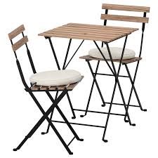Tarno Table 2 Chairs Outdoor Black Gray Brown Stained Gray Brown Black Light Brown Stained Froson Duvholmen Beige Ikea Outdoor Chairs Brown And Grey Outdoor Tables