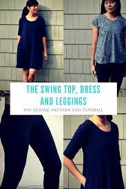 Rayon stretch french terry (lightweight) skill level: The Swing Top Tunic And Dress Pdf Sewing Pattern