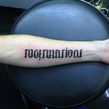 Maybe you would like to learn more about one of these? 40 Ambigram Tattoos For Men Word Art Designs