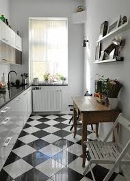 Black And White Checkered Tile Kitchen Black And White Checkered Tile In 78 Photos Black Checkered Photos White White Modern Kitchen Black White Kitchen Modern White Kitchen Floor