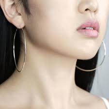 Sterling Silver Hoop Earrings Silver Big Hoop Earrings Minimalist Earrings Ring Earrings Big Hoop Earrings Sterling Silver Hoop Earrings Hoops Earrings Outfit