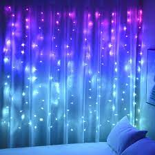 Christmas lights dog bandana, christmas dog bandana, holiday dog bandana, festive dog bandana, christmas lights, winter dog bandana. Amazon Com Curtain Lights Pink Blue Purple Fairy Lights For Bedroom Wall Hanging Christmas Lights Twinkly For Teen Girls Unicorn Mermaid Under The Sea Ocean Nautical Beach Themed Room Decor Purple Blue Ombre