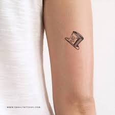 Alice in wonderland mad hatter hat tattoo. Mad Hatter S Hat Temporary Tattoo Get It Here