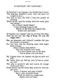 Mary Elizabeth Frye Do Not Stand At My Grave And Weep Analysis O Captain My Captain Dead Poets Society Whitman Poems Words
