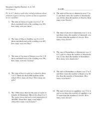 Students will translate each word problem into an algebraic equation, and then solve for the answer to the questions. Solving Systems Of Linear Equations Word Problems Worksheet Doc Tessshebaylo