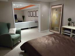Finished Basement Idea For Other Side Finished Bedroom Just Add French Doors Will Also Come With Full Ba Finishing Basement Basement Decor Build My Own House