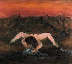 Nude Washing in a Creek | Art UK