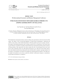 Mtb merupakan team yang diasaskan daripada pelajar malaysia di korea. Pdf Purchase Intention Towards Korean Products Among Generation Y In Malaysia