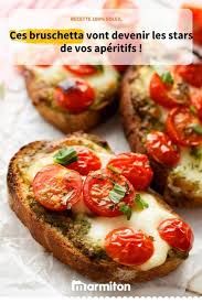 Bruschetta A La Mozzarella Recette Recettes De Cuisine Recette Bruschetta Recette