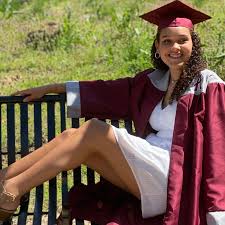 The last session for the senior model program is the cap and gown session. Students Take Pictures In Cap And Gown Despite No Graduation Wset