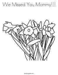 Let someone special know you are thinking about them. We Missed You Mommy Coloring Page Twisty Noodle
