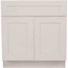 Rigid thermofoil (rtf) provides a durable, seamless finish which is low maintenance and easy to clean. Design House Part 613273 Design House Brookings Plywood Assembled Shaker 30x34 5x24 In 2 Door Sink Base Kitchen Cabinet In White Kitchen Cabinets Home Depot Pro