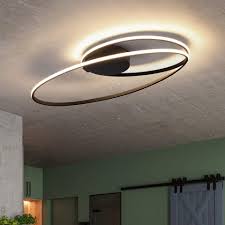 Deckenbeleuchtung wandnischen beleuchtung wohnzimmer decke abgehängte decke design holz led deckenleuchten für wohnzimmer schlafzimmer ultradünne 5cm decke licht moderne. Zmh Led Deckenleuchte Zmh Led Deckenleuchte Modern Wohnzimmer Deckenlampe Schwarz In Ring Design 36w 3000k Warmweiss Innen Deckenbeleuchtung Online Kaufen Otto