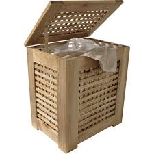Panier A Linge Bois Ankora Naturel L 52 X H 55 X P 36 5 Cm Panier A Linge En Bois Panier Linge Et Panier Rangement Cuisine
