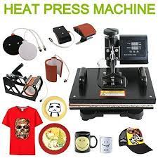 Super Deal Pro 5 In 1 Multifunction Combo Heat Press Machine 12 X 15 Transfer Sublimation T Shirt Mug Hat Plate Cap Mouse Pad Black 5 In 1 Heat Press Machine Heat