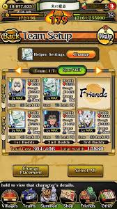 Team Setup Update Naruto Blazing Amino