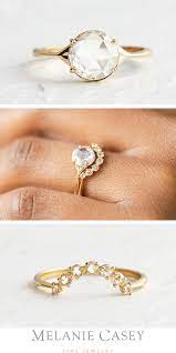 Corset Ring With Fitted Band Yellow Gold Moissanite Engagement Ring Gorgeous Wedding Ring Sets Vintage Gold Engagement Rings