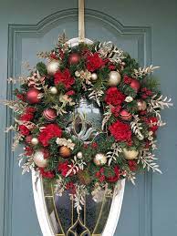 Take advantage of the ideas in the gallery below as they are full of good mood and humor. Traditional Christmas Wreath Christmas Wreath For Front Door Etsy Christmas Wreaths To Make Front Door Christmas Decorations Christmas Wreaths
