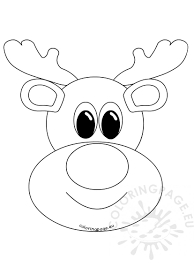 Check spelling or type a new query. Rudolph Reindeer Face Craft Coloring Page