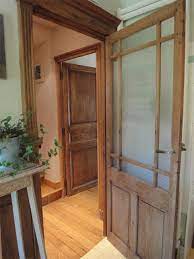 Porte En Pin Ancienne Portes Vitrees Interieures Portes De Grange Interieur Portes Anciennes