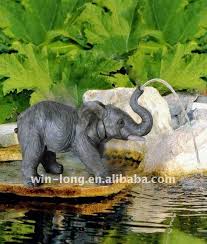 This decorative water fountain measures 20.87 x 20.87 x 39 to fit almost any outdoor space. Elephant Fountain Elephant Elephant Home Decor Water Features In The Garden