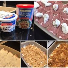 I really like using these boneless baked thin pork chops for this recipe. Pork Chops Sour Cream Recipes French Fried Onion Recipes Thin Pork Chop Recipes