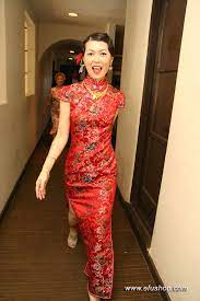 Cathy Wong Custom Made Cheongsam Chinese Clothes Qipao Chinese Dresses Chinese Clothing Efu Chinese Wedding Dress Red Chinese Wedding Dress Chinese Dress