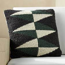 They balance beauty and function by softening outdoor rooms while withstanding weather elements. 20 Dart Outdoor Black White Green Diamond Pillow Reviews Cb2