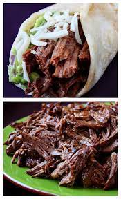 Slow Cooker Shredded Beef Tacos Recipe Gimme Some Oven Recipe Slow Cooker Shredded Beef Shredded Beef Tacos Recipes Beef Recipes