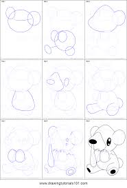 How To Draw Cubchoo From Pokemon Printable Step By Step Drawing Sheet Drawingtutorials101 Com Easy Cartoon Drawings Drawing Sheet Pokemon Painting