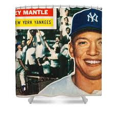 1956 Topps Mickey Mantle Gray Back Tote Bag by Celestial Images