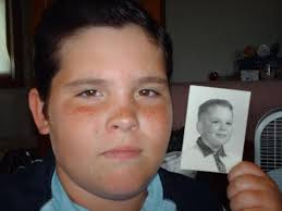 Grandfather and Grandson at the Same Age