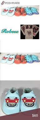 New Robeez Soft Crib Shoe Lot Bundle Boys 6 12 M My Posh