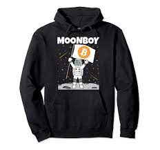 Amazon.com: Moonboy BTC Moon Bitcoin Funny Crypto Pullover Hoodie : Clothing,  Shoes & Jewelry