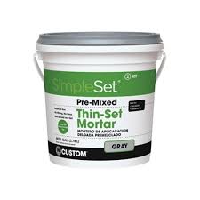 Otherwise, despite sparing no expense on other construction materials, you can still face disaster. Custom Building Cttsg1 2 Simpleset Premixed Thinset Mortar Gray 1 Ga Toolboxsupply Com