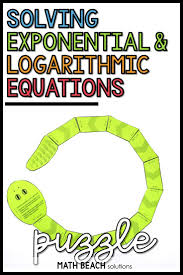 Solving Exponential And Logarithmic Equations Snake Puzzle Activity In 2020 Exponential Equations Algebra Resources