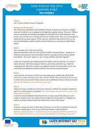 A Presentation And Accompanying Script To Educate Secondary Students On The Importance Of Internet Safety Safe Internet International Literacy Day Literacy Day