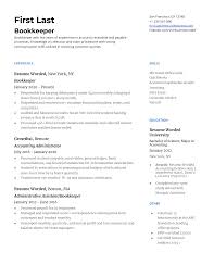 20+ free resume samples for accountant and accounting jobs: 4 Bookkeeper Resume Examples For 2021 Resume Worded Resume Worded
