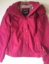 Hollister By Abercrombie Womens All-weather Fleece Lined Jacket Pink S Nwt Hollister Fleecejacket Abercrombie Women Line Jackets Hollister Style