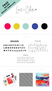 How To Pick The Perfect Font Palette For Your Brand Free Brand Board Template Brand Board Template Brand Board Diy Branding