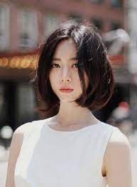 Asian Long Bob Haircut With Blunt Bangs Fashion Xe Korean Short Hair Short Hair Styles Shot Hair Styles