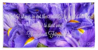 Find over 100+ of the best free bouquet of flowers images. Iris Flower Quote Beach Towel For Sale By Susan Garren