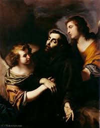 The ecstasy of saint francis. Ecstasy Of St Francis Von Pietro Novelli 1603 1647 Italy Kunstreproduktionen Pietro Novelli Wahooart Com