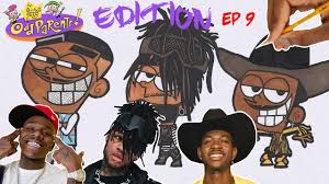 Drawing paper cartoon musician rapper, xxxtentacion, hand, human png. Draw Rappers As Cartoons Da Baby Scarlxrd Lil Nas X S1 Ep9 Animated Drawings Cartoon Cartoon Drawings